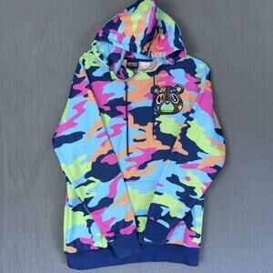 Sneaker‎ Match Tees Hoodie Mens Small Multicolor Camo Bear Embroidered Pullover